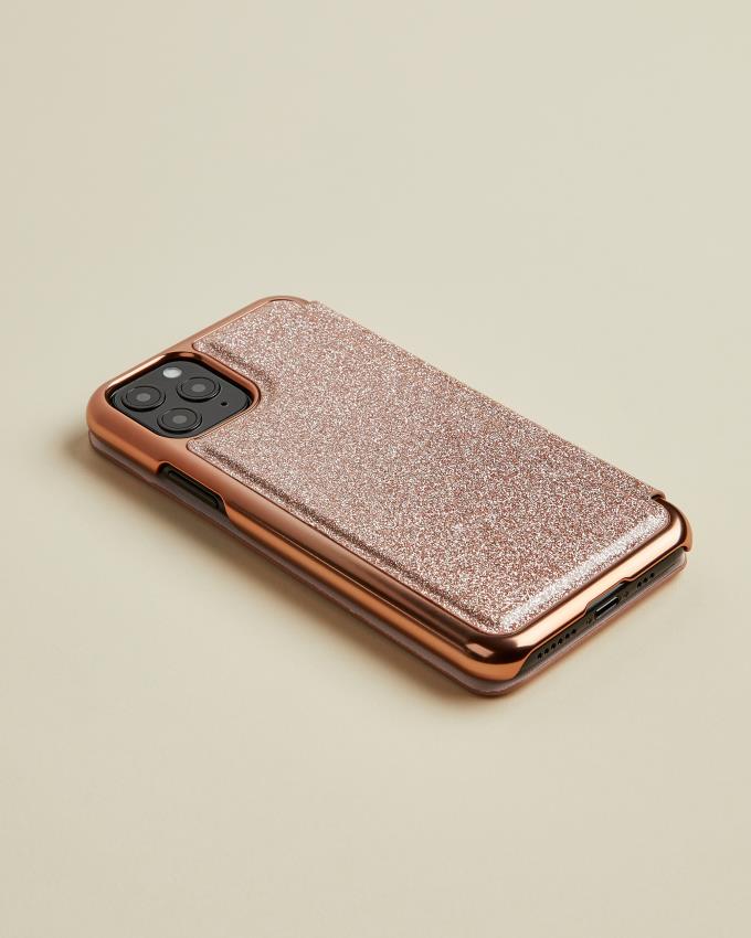 Coque Ted Baker Glitter iPhone 11 Pro Mirror Rose Femme | RHG-28174884